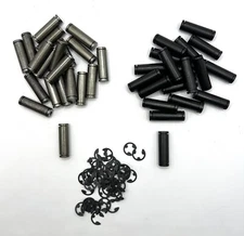 TATTOO MACHINE 1.25" DOUBLE E-Clip 1018 IRON COIL CORES 8-32 THREAD MADE IN USA