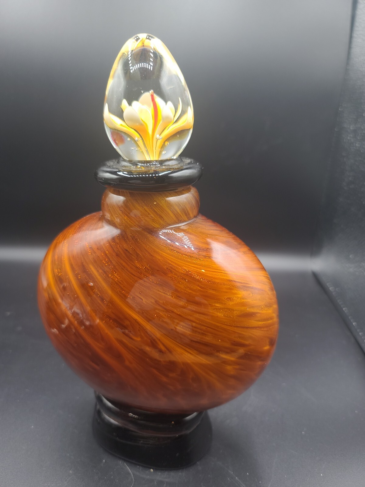 Vintage Dale Tiffany Art Glass San Felipe Perfume Bottle Large