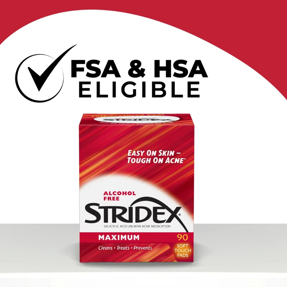 Stridex 药用痤疮垫 最大强度 CLeans 治疗 预防 - 180 克拉 — 第 2/4 张图片