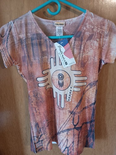 Sun Shirt, Santa Fe Women's Shirt, Size Medium - Picture 3 of 3