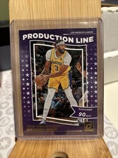2022-23 Panini Donruss Press Proof Gold Production Line Anthony Davis Lakers