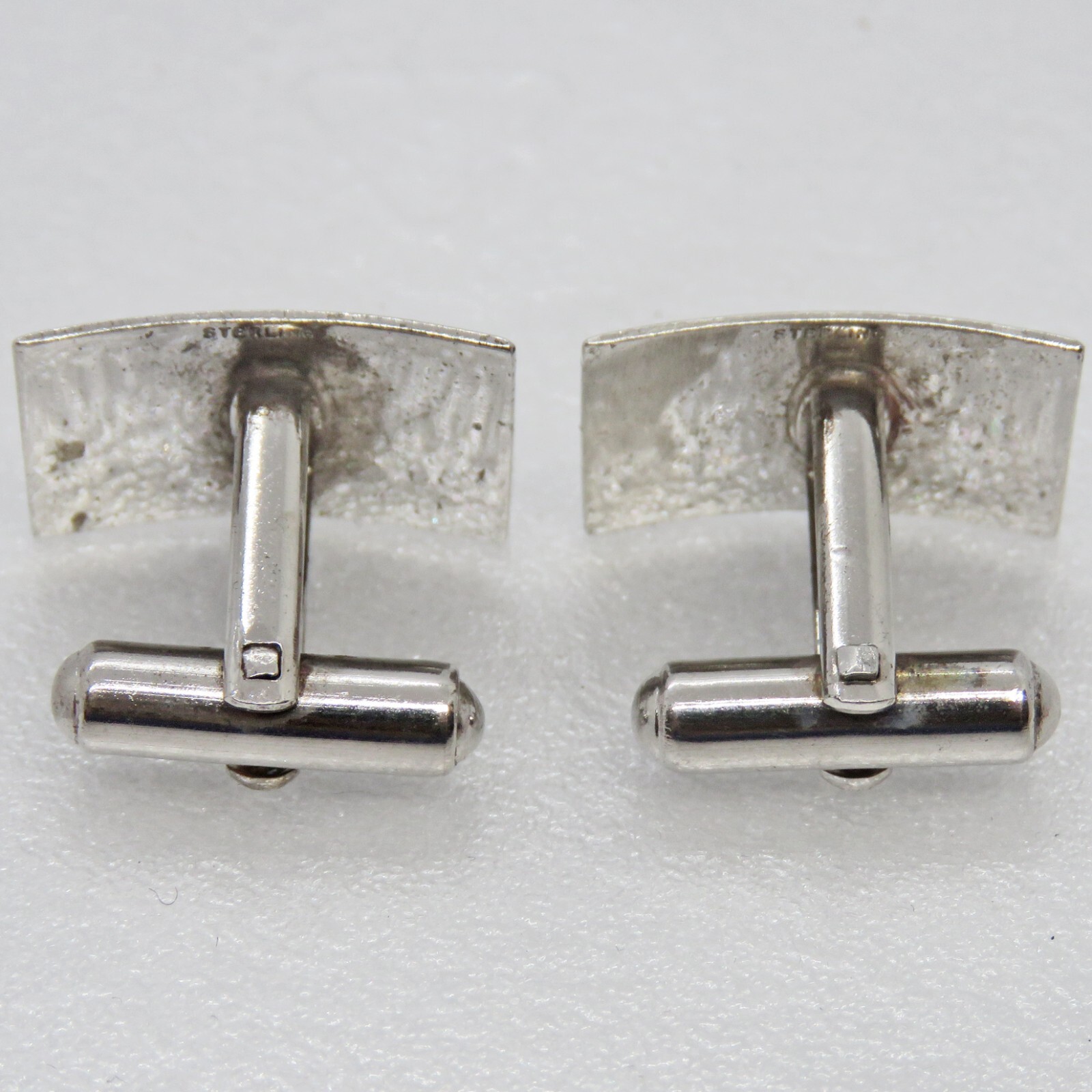 Rectangular Sterling Silver Cuff Links - image 11