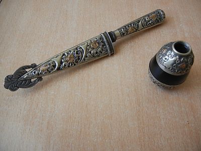 German silver GOLD FILLED BLADE GAUCHO KNIFE ARGENTINA La Movediza