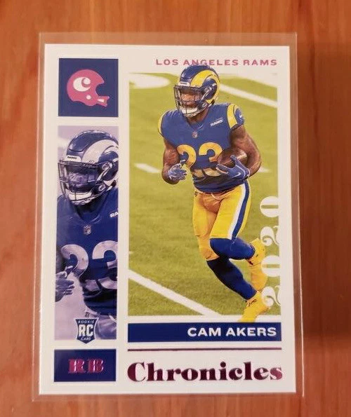 Cam Akers Chronicles 4 Card RC Lot, Including 2 Pink SP Variations - Image 2 of 4