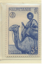 Mauritania Stamp Scott #77, Mint Hinged