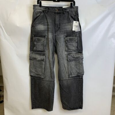 BDG Baggy Skate Quad Cargo Jeans Men's Size 34 Charcoal