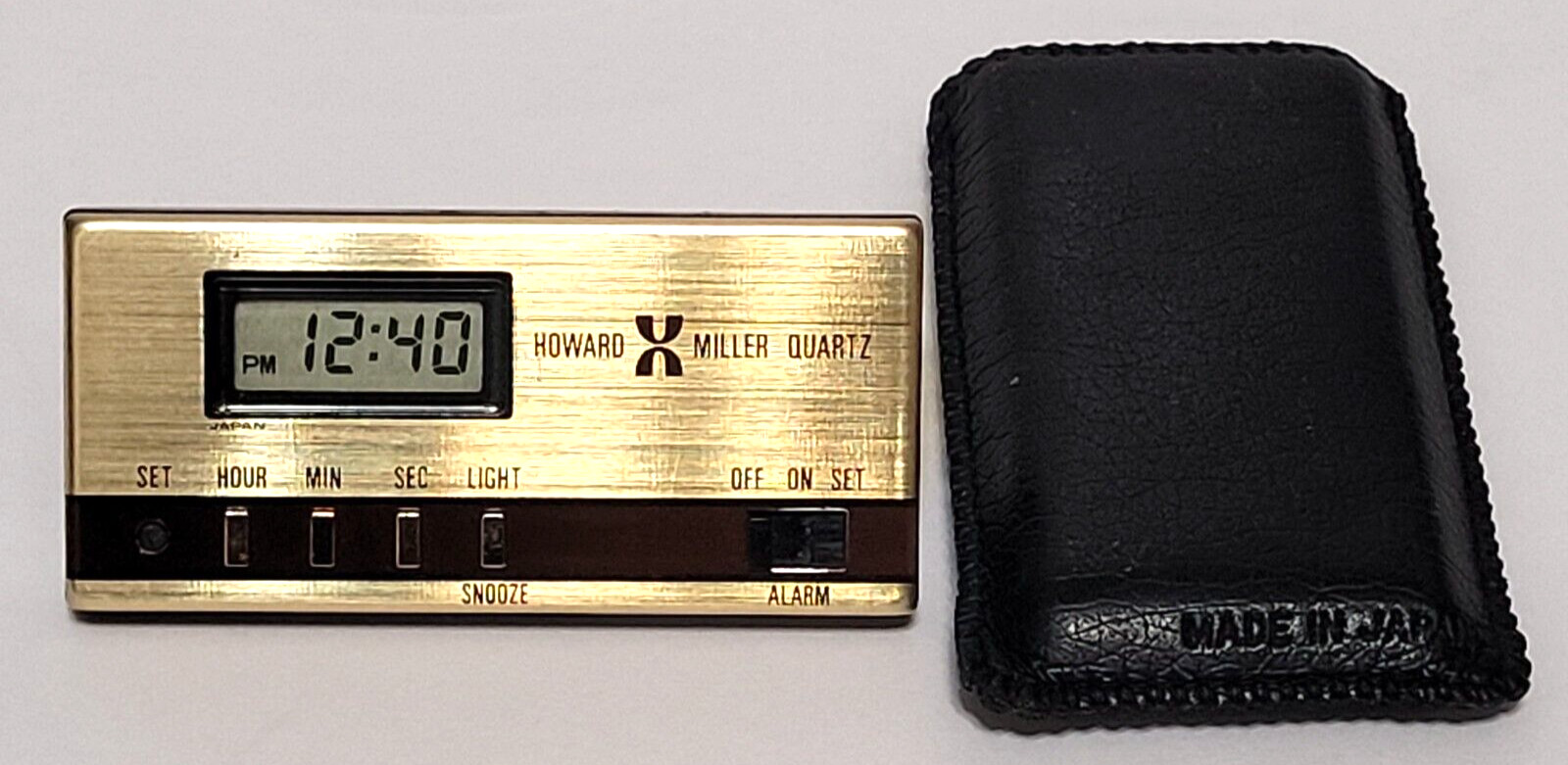 VTG Howard Miller LCD Quartz Alarm Clock Model 622 799 TESTED, New Batteries !!! VTG Howard Miller LCD Quartz Alarm Clock Model 622 799 TESTED, New Batteries !!! reference