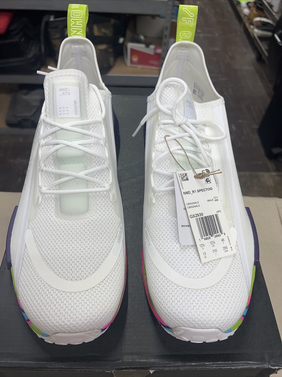 Size 13 - NASA x adidas NMD_R1 Spectoo White Multi-Color for  display picture 1