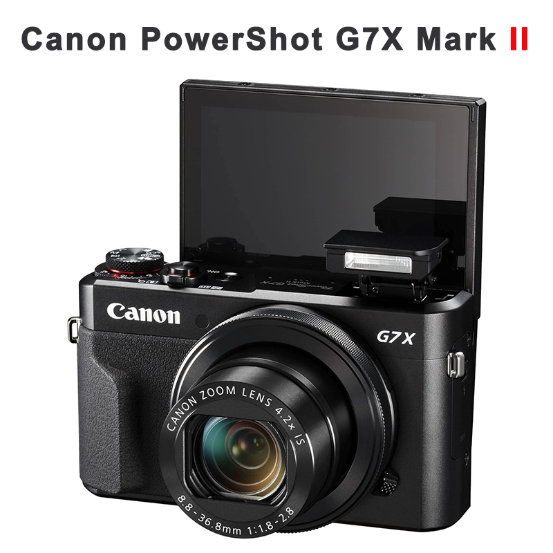 Canon PowerShot G7x Mark II 20.1MP Digital Camera 4.2x Zoom Flip