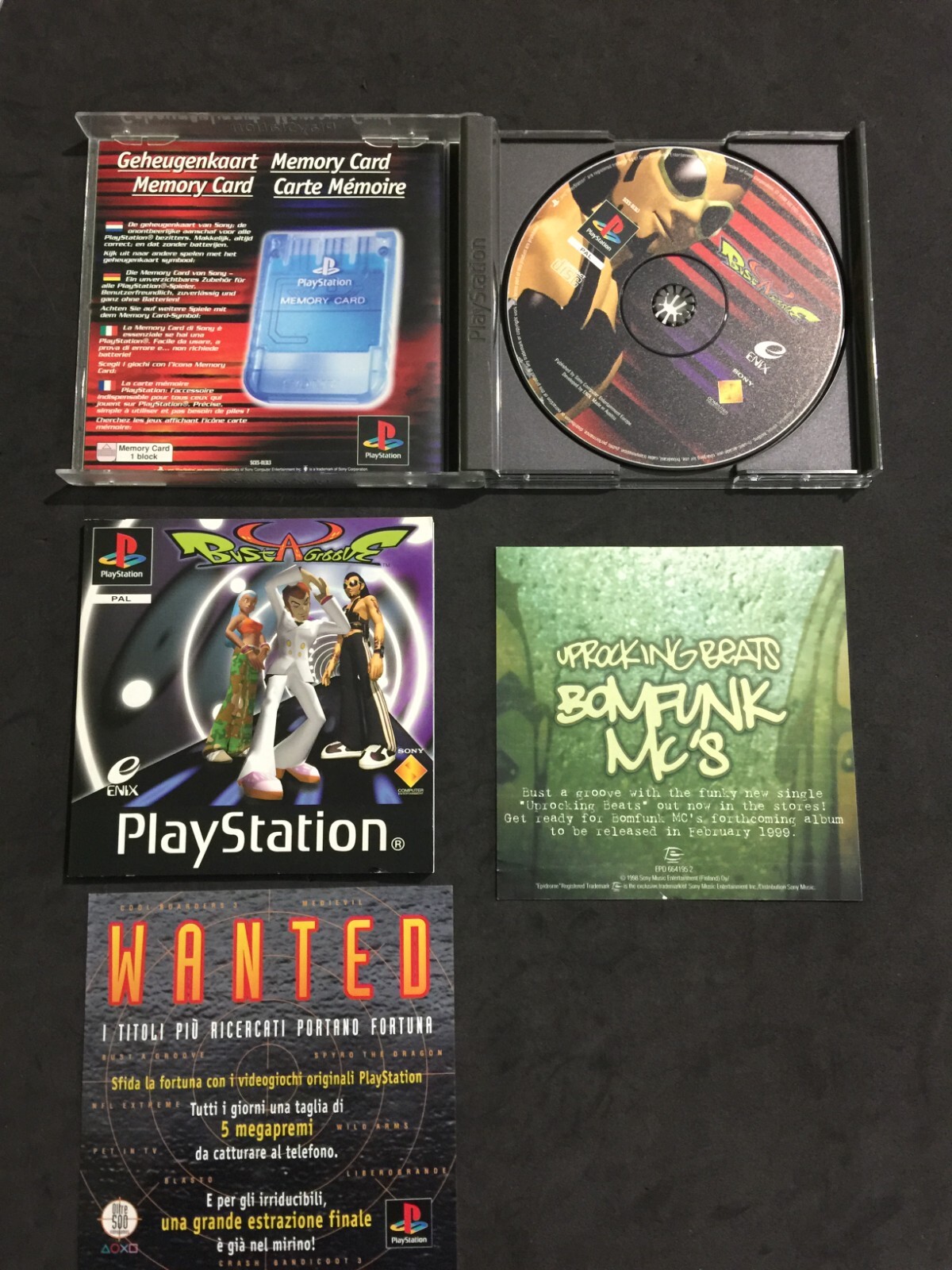 BUST A GROOVE SONY PLAYSTATION 1 PS1 PAL MULTI ITA USATO COMPLETO BELLO