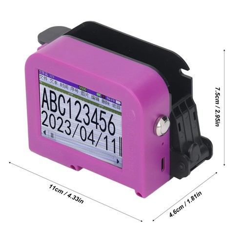 Handdrucker Inkjet Code Drucker Handheld Tintenstrahldrucker Code Datum Barcode - Bild 11 von 14