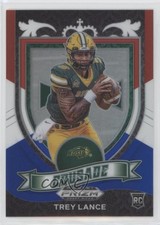 2021 Panini Prizm Draft Picks Crusade Red White & Blue Trey Lance #164 04mc