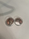 1957d and 1958 Rare Gem Red Mint Lincoln Wheat Cent Penny Lot of 2 — photo 2