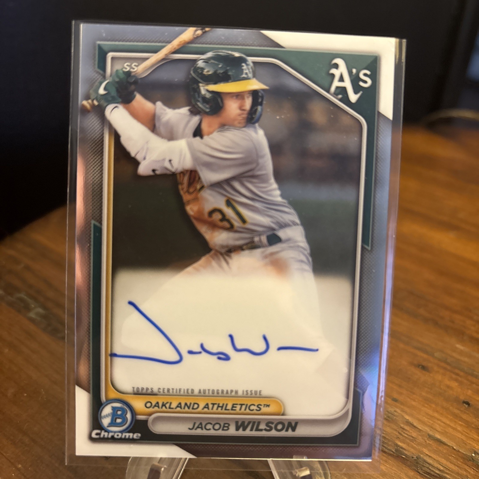 Jacob Wilson 2024 Bowman #CPA-JWI Chrome Prospect Auto Price Guide