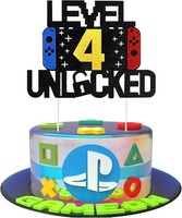 Videospiel Tortendeko Geburtstag,4Th Party Videospiel Cupcake Topper,