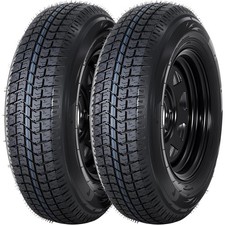 Trailer Tires On Rim St20575d14 2-pack 5 Lug 4.5in Steel Wheels For Trailer