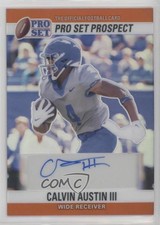 2022 Leaf Pro Set Metal 1990 Orange Prismatic /10 Calvin Austin III Auto 13u1