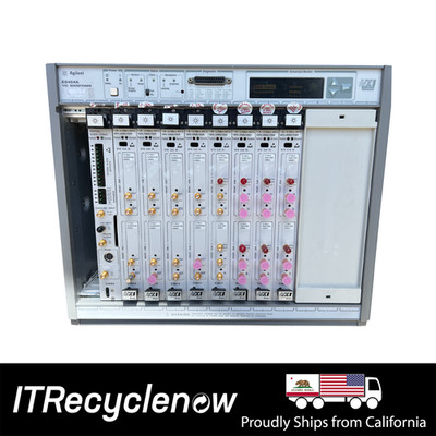 Agilent Keysight 81250 ParBERT VXI E8404A Mainframe + E4808A Clock + 8x E4861A