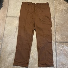 Vintage HMP Men’s Trousers Uniform Pants Brown Poly cotton UK Prison