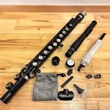 Almost unused   nuvo student flute plastic black