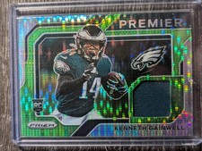 2021 Panini Prizm - Premier Jerseys Kenneth Gainwell #PJ-26 Neon Green Pulsar