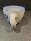 M.A. Hadley Hand Painted Art Pottery "The End" Mug Cup 3" Tall - COW — photo 3