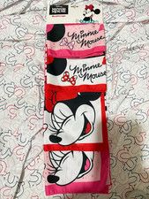 Disney Minnie Mouse Bandana,HEADWRAPS Red, Square 20.1" 20.1", NEW 2 SETS