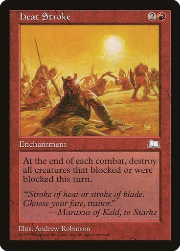 Heat Stroke LP Weatherlight Red Enchantment Mtg Magic English Regular