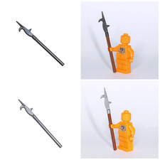 Brickwarriors Billhook Weapon for Minifigures -Pick Color - Overmolds and Solid 