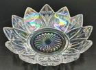 Vintage Federal Iridescent Carnival Glass Candy Trinket Dish Starburst Petal