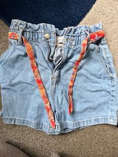 Girls shorts primark age 12-13years paper bag shirts