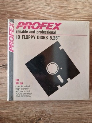 Profex Disketten 5,25'' (Floppy-Disk) im 10er-Pack (Seald) 