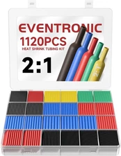 1120PCS Heat Shrink Tubing 2:1, Eventronic Electrical Wire Cable Wrap Assortment