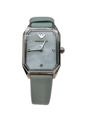 ARMANI Analoguhr Damen Uhr türkis Casual-Look