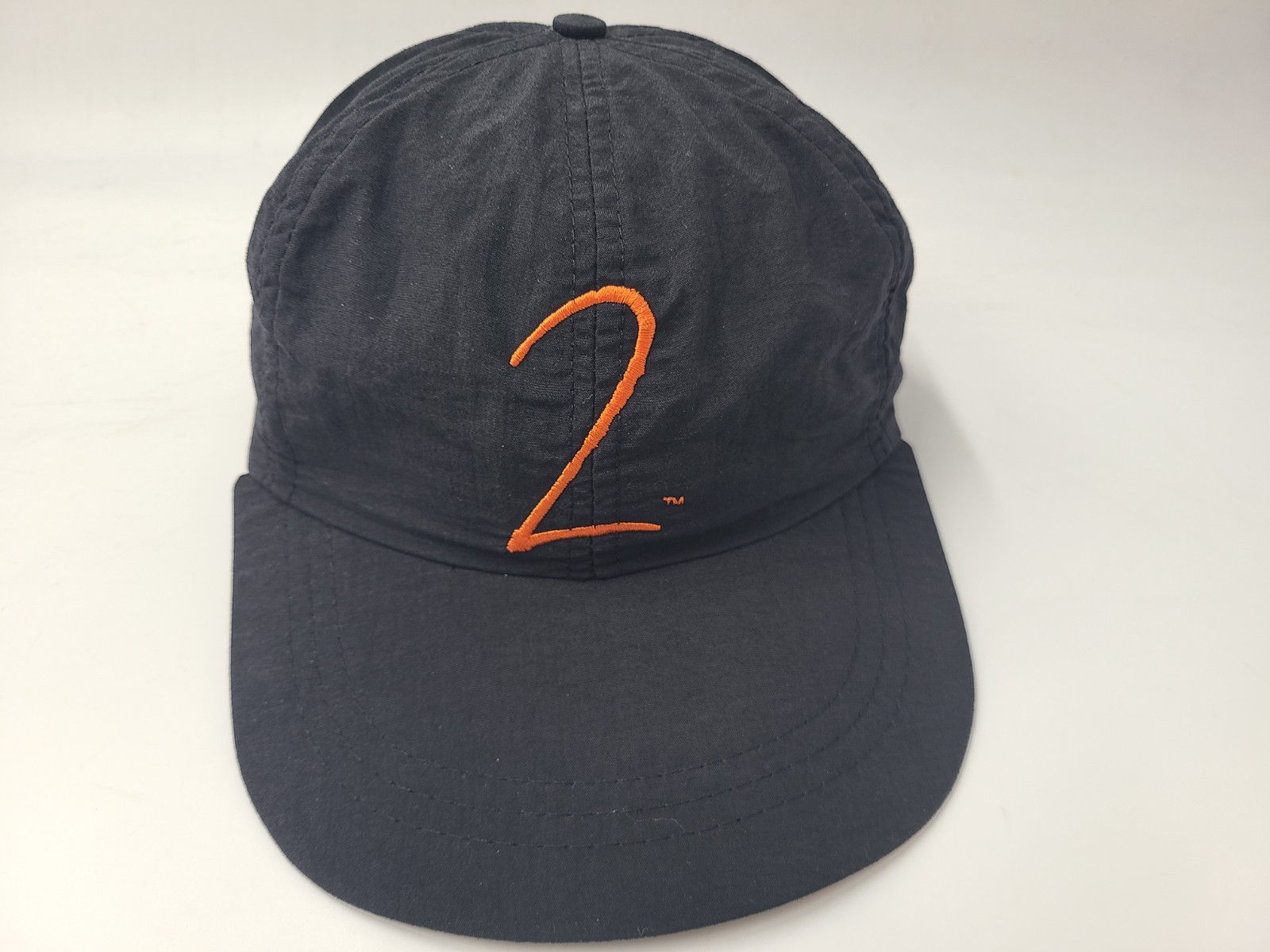 Vintage ESPN 2 Swingster Snapback Hat Cap Sports TV Channel 90s Men Black Orange