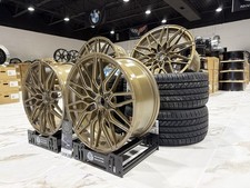 (Set of 4) 18 Bronze  Wheels & Tires 2454518  5x120 FOR BMW 3 4 5 Series