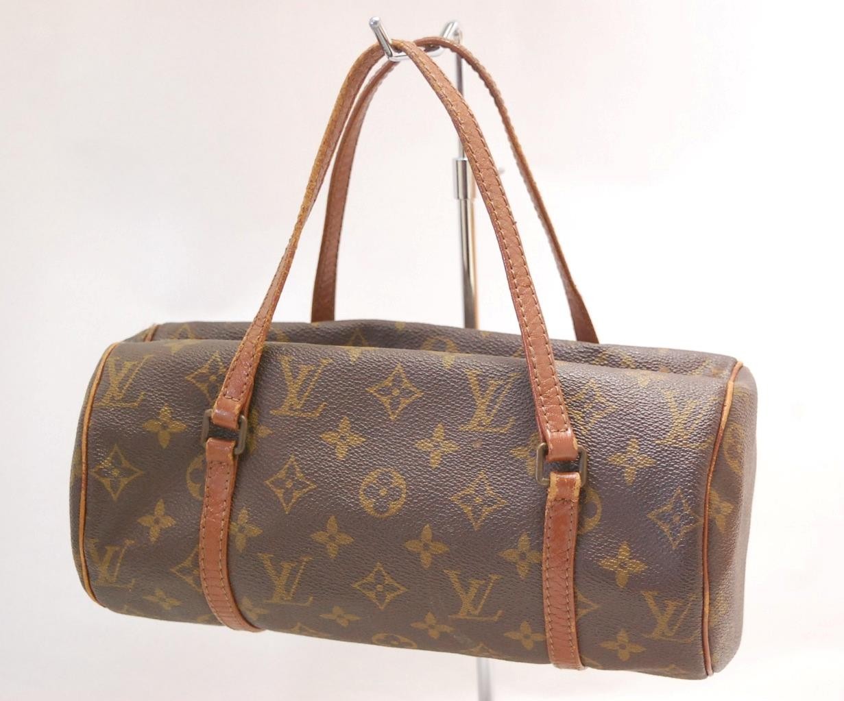 LOUIS VUITTON  MONOGRAM  PAPILLON 26 HANDBAG PURSE *TORN ZIPPER