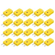 20pcs K Type Thermocouple Wire Connectors Male Plug Adapter Temperature 120 C