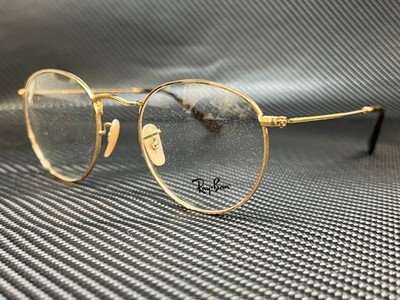 RAY BAN RX3447V 2500 Gold Round 50 mm Unisex Eyeglasses