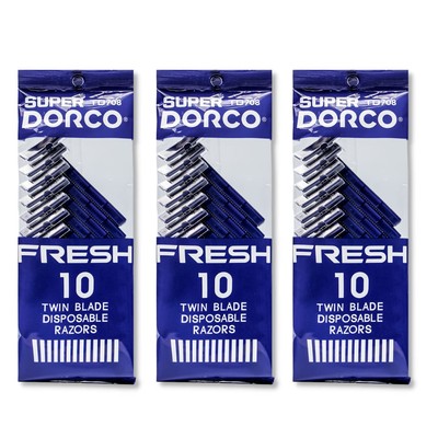 Dorco Fresh Twin Blade Disposable Razors (3 packs)