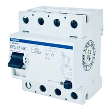 Doepke DFS4 B NK RCCB 40A / 0.03A / FI Circuit Breaker / Type B / All Current Sensitive