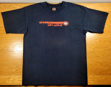 Harley-Davidson T-shirt Mens XL Black Orange Adult Vintage 2004 Carroll Iowa Tee