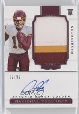 2020 Panini National Treasures Rookie 22/99 Antonio Gandy-Golden Patch Auto 5ov