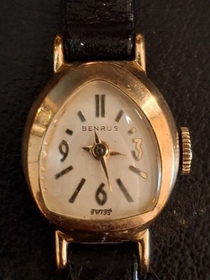 Rare Vintage Benrus ''Triangular Dial'' 10K Gold Filled Mechanical Movt. RUNNING