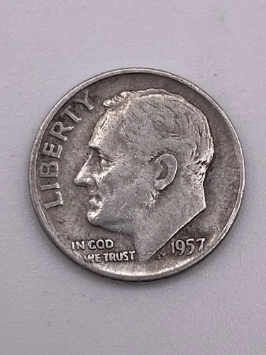 1957-D Roosevelt Silver Dime Coin