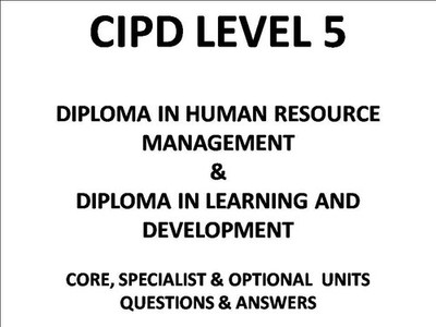 CIPD Aufgaben Level 5 Diplom Personalmanagement Lernentwicklung