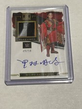 2023-24 Panini Impeccable Elegance Material Meiko Satomura Gold /10 Auto