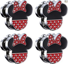 Hooks, Cute Rhinestones Organizer Interior Accessories, Dashboard minnie 4pcs