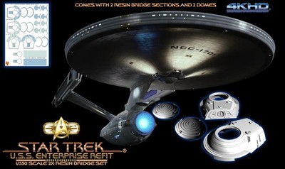 U.S.S. Enterprise Refit 1/350 Scale 2X Resin Bridge Detailing Set