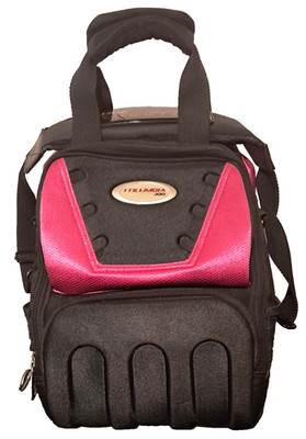 Columbia 300 Bowling Ball Bag Black Pink Single Ball Handle Pad Shoulder Strap